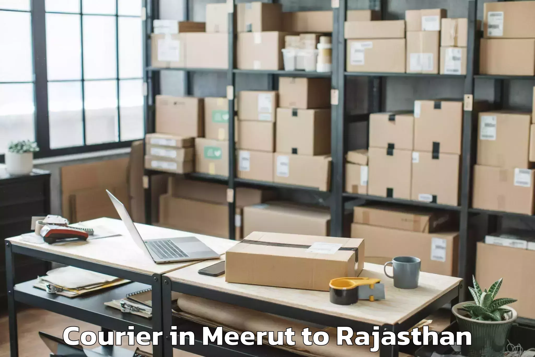 Discover Meerut to Jhadol Courier